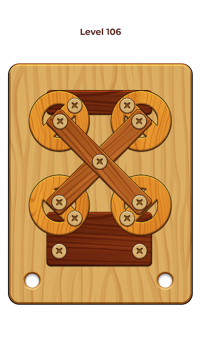ネジパズル: Wood Nuts & Bolts Screw