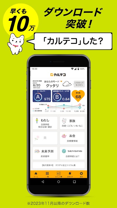 自律神経測定 カルテコ-人・犬の健康管理